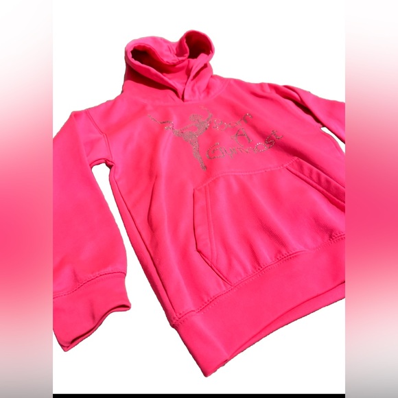 Girls Crystallized Born A Gymnast Gymnastics Hoodie Dance Kids Hoody Varsany - Picture 2 of 4